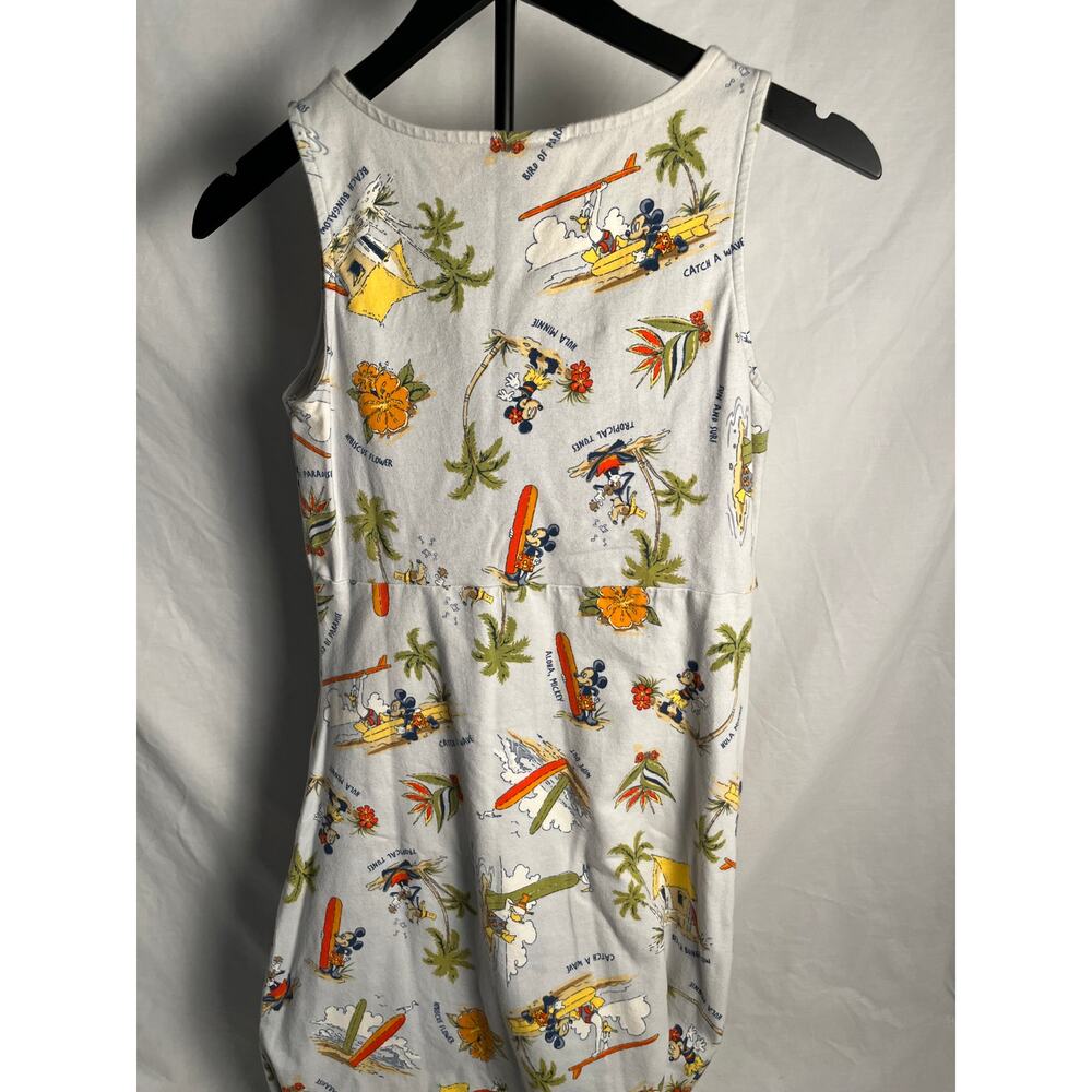 Disney Shopping White Tropical Print Sleeveless Dress Women’s Size M - Picture 4 of 6